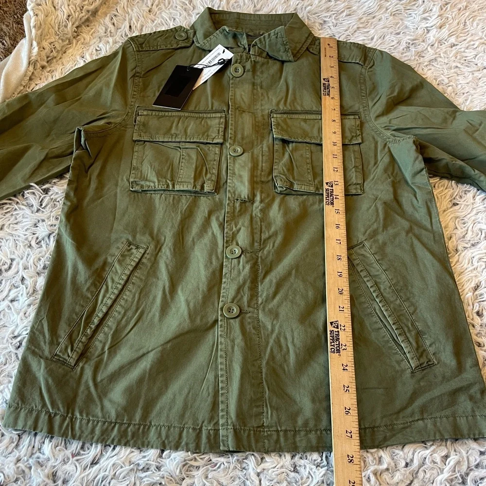 Indigo Star nwt olive green military field jacket utility coat